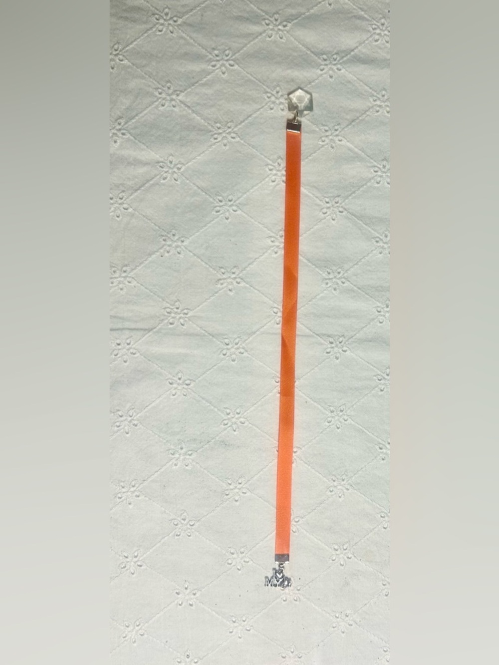 Orange Satin Ribbon Book Mark